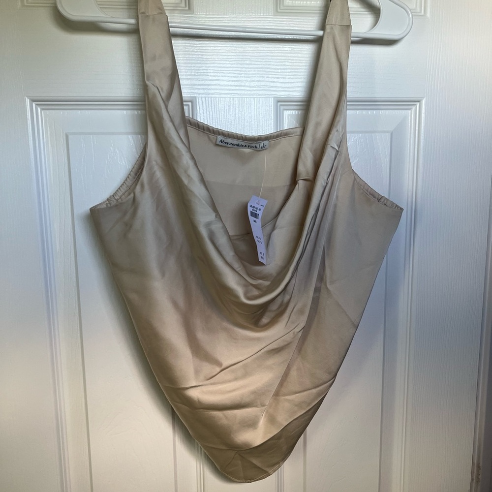 Abercrombie Silk Beige Women's Top